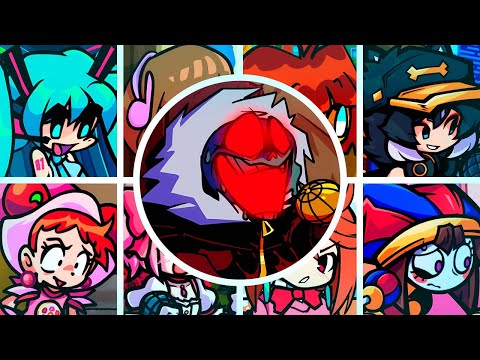 RED DEMON O but Every Turn a Different Character Sings🎙 (FRIDAY NIGHT DUSTIN)