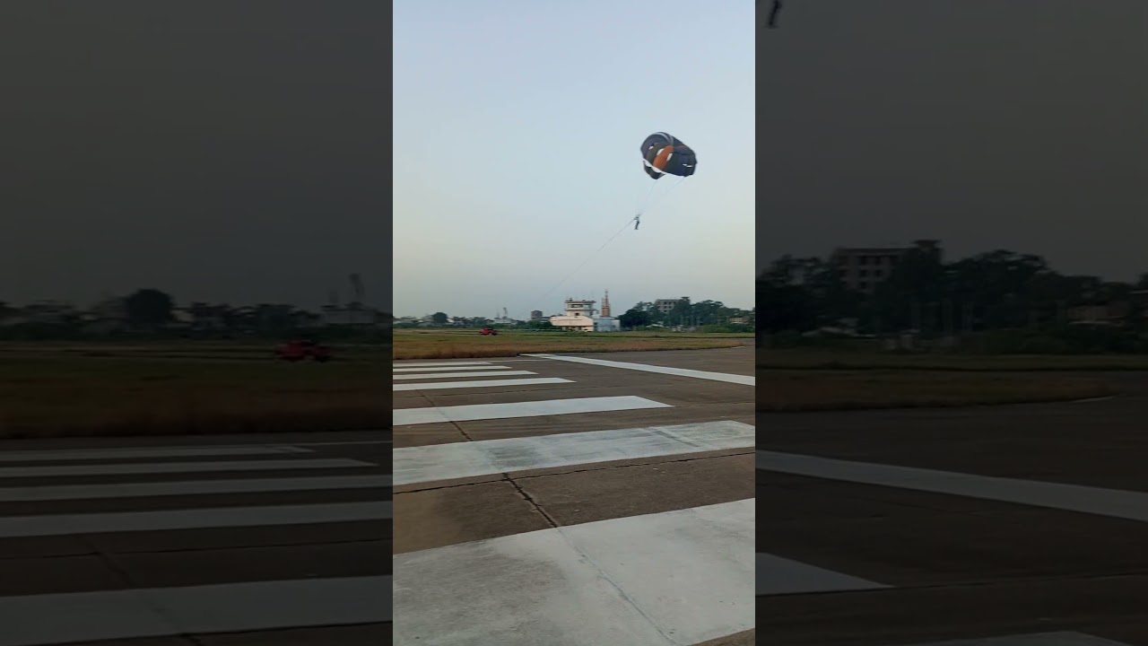 Doing Parasailing while seeing Sunset at kota airport