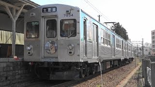 弘南鉄道 大鰐線 ふらいんぐうぃっちラッピングと桜満開弘前城 Konan Railways and Cherry blossoms