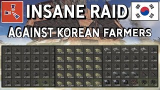 Rust - INTENSE ONLINE RAID AGAINST THE RICHEST KOREAN FARMERS (INSANE LOOT)