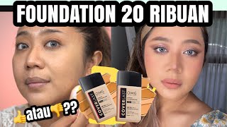 REVIEW JUJUR + WEARTEST OMG OH MY GLAM COVERLAST LIQUID FOUNDATION | FOUNDATION MURAH 20 RIBUAN