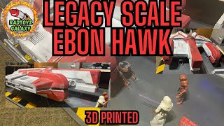 3D printed Legacy Scale Ebon Hawk custom and other projects !