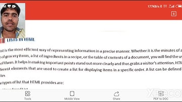 List in HTML by Dr Surya Pratap Singh