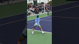 Holger Rune service point at BNP Paribas in Indian Wells screenshot 3