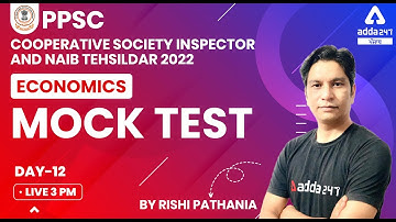PPSC Cooperative Inspector, Naib Tehsildar 2022 | Economics | Mock Test #12
