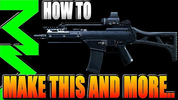 Modern Warfare: How To Make Hidden Weapons In The Gunsmith Ep7 - G36C