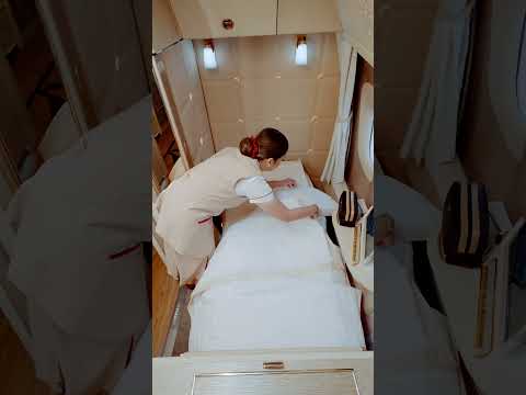 First Class Suite Seat-to-Bed Timelapse | Emirates