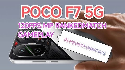 POCO F7 5G • 120FPS MP MATCH GAMEPLAY IN MEDIUM GRAPHICS