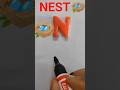 Letter N for Nest 🪺 | How to write and read letter N# ABC #Alphabet Learning for Kids