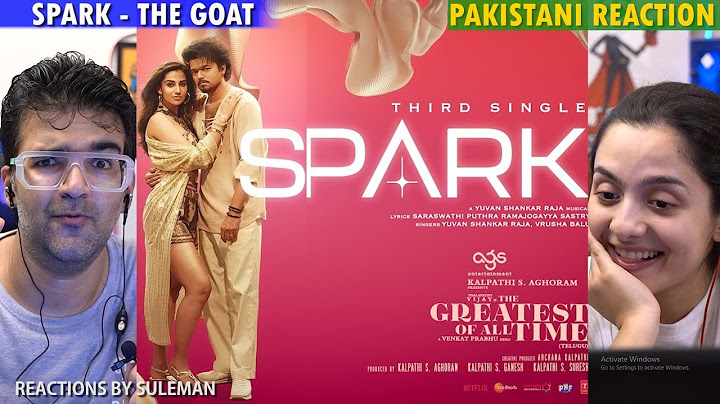 Pakistani Couple Reacts To Spark ( Lyrical Video ) | The GOAT | Thalapathy Vijay | Venkat Prabhu
