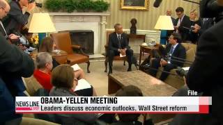 Obama discusses economy, Wall Street reforms with Fed chair   오바마-옐런 월스트리츠 개혁 논의