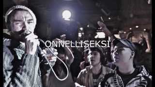 Video thumbnail of "Juju - Onnelliseksi (lyrics)"