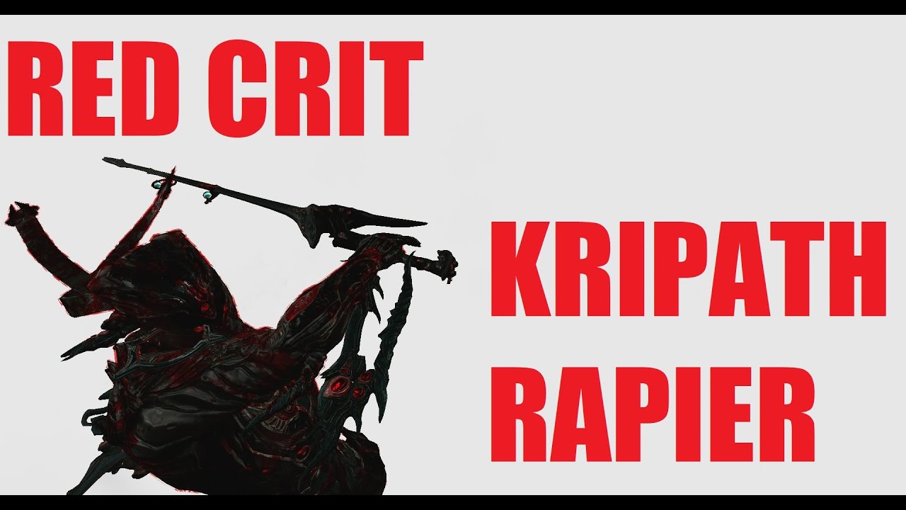 Warframe Plague Kripath Red Crit Rapier Zaw l Heart Of Deimos YouTube