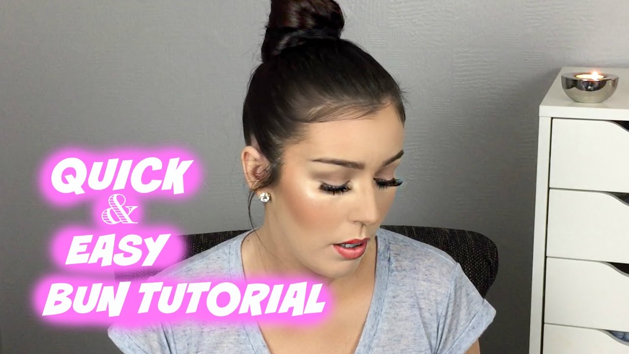 How To Quick And Easy Top Knot For Long Hair Perfect For