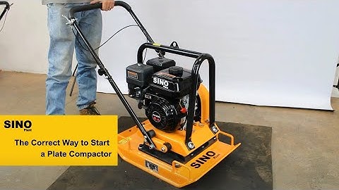How to Start & Use a Plate Compactor Safely | Beginner-Friendly Operation Guide