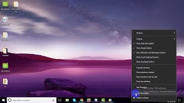 How to unlock the taskbar in Windows  7/8/10