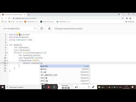 TOTAL EXPENSES (FLOW009) - CODECHEF SOLUTION IN C++ || C++ TUTORIAL FOR BEGINNER