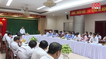 Chủ tịch UBND tỉnh Cao Tiến Dũng nghe UBND TP.Biên Hòa báo cáo các nhiệm vụ trọng tâm