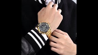 Shorten (adjust) watch bracelet- link type Push out pins Tachymeter Watch Golden Hour luxury mens