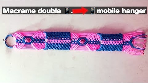 Macrame phone holdar