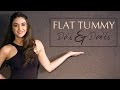 How To Get A Flat Stomach - Diet And Workout Tips