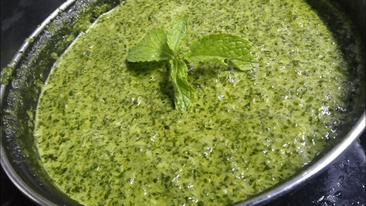 Pudina chutney Mint Chutney in tamil Chutney recipe YouTube