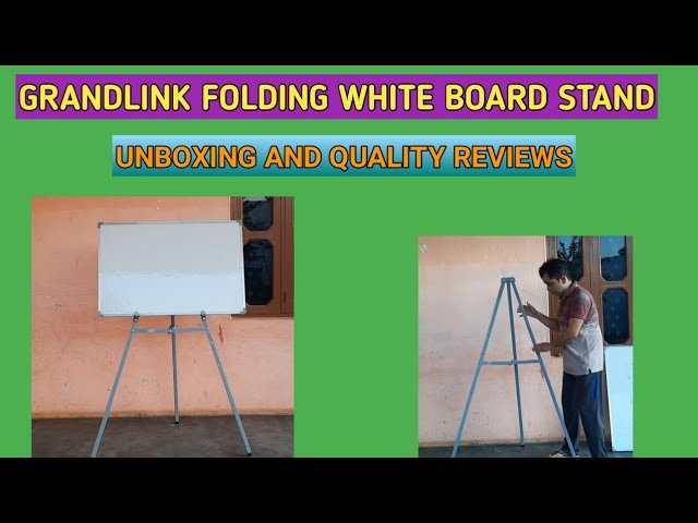 Grandlink Folding White Board Stand, Best Quality product, Affordable and  Durable, Must Buy