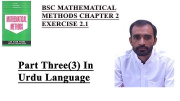 Bsc Method Chapter 2 exercise 2.1, Lecture 3