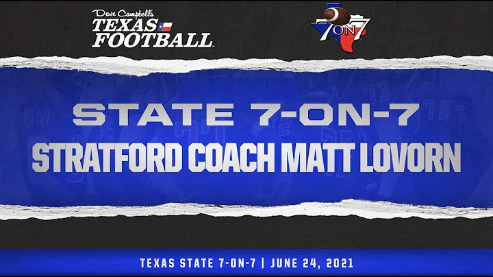 State 7-on-7 Interview: Stratford coach Matt Lovorn