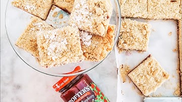 Raspberry Shortbread Bars