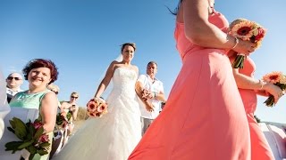 BEACH WEDDING AND PALM GARDEN RECEPTION IN RETHYMNO,CRETE