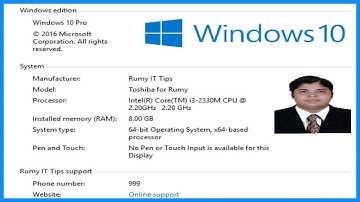 How to customize windows 10 system OEM information