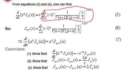 6 Derivation of Recursion Relation Application for Bessel Function  2