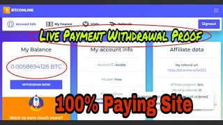 BTConline.io  Hack - Withdraw Payment Proof ( Working 100% ) 2018