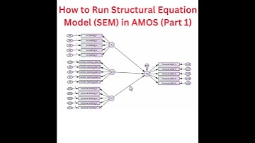 How to Run Structural Equation Modelling (SEM) Analysis Using AMOS (Part 1)