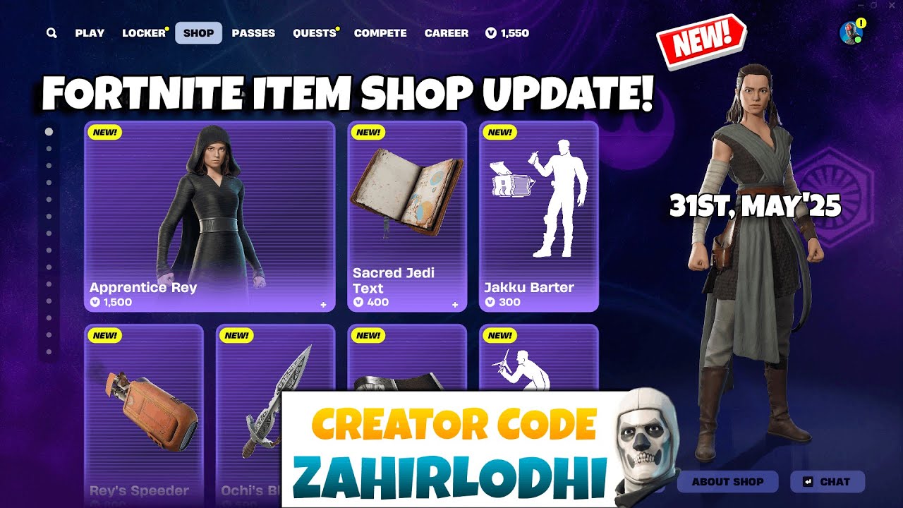 🔥 NEW Apprentice Rey Skin + Mustard Emote!? Fortnite Item Shop [31st ...
