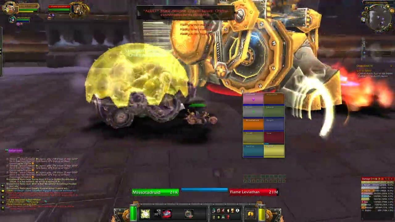 Mektagonen vs Flame Leviathan Normal (Ulduar 10, Wotlk/WoW Classic) (resto druid pov)