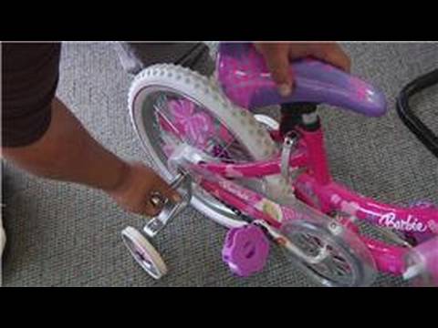 putting training wheels on a bike