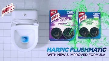 Harpic Flush Matic – Now keeping toilet clean is easy –15 sec