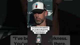 Aaron Rodgers was asked if this was a moment of darkness for the Jets after their loss #shorts