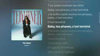 Wejdene Terminer Lyrics Str8Lyrical