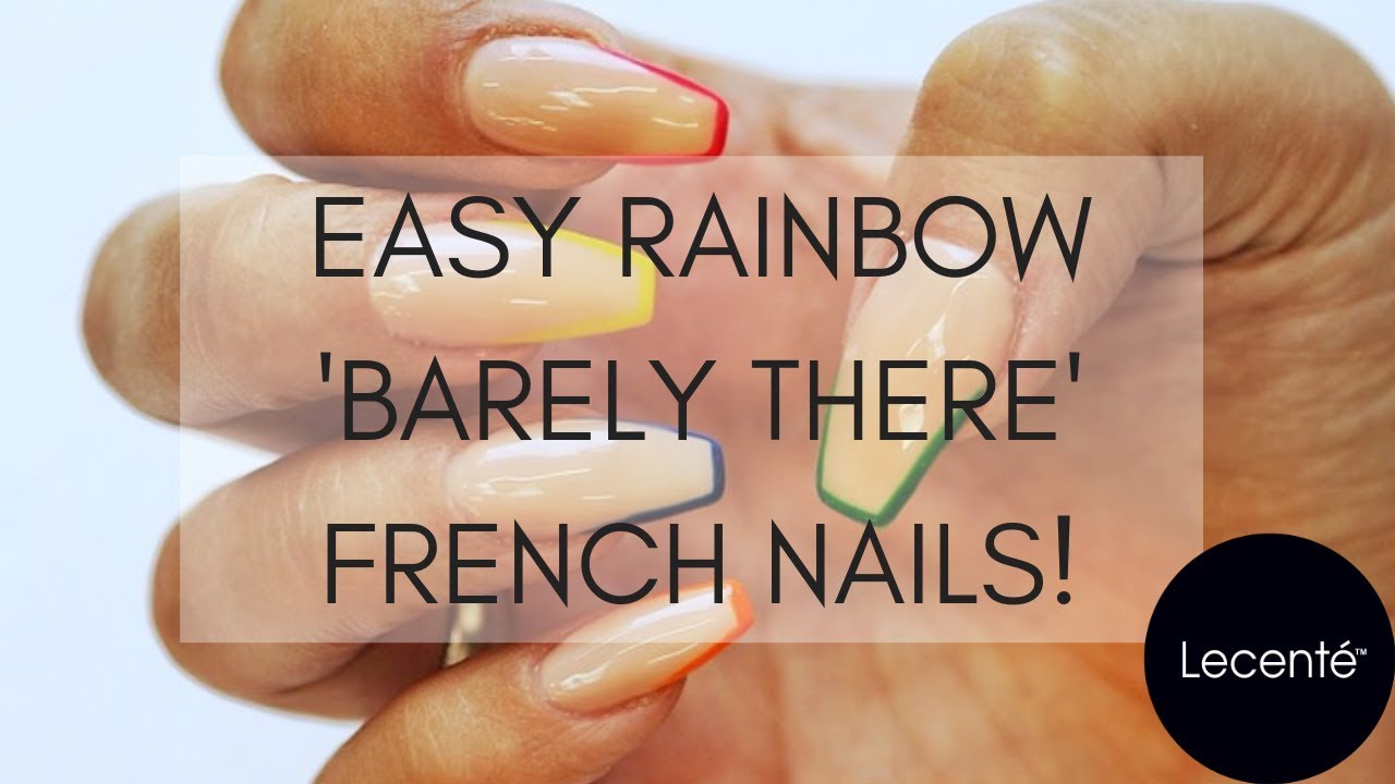 4. Rainbow French Nails - wide 1