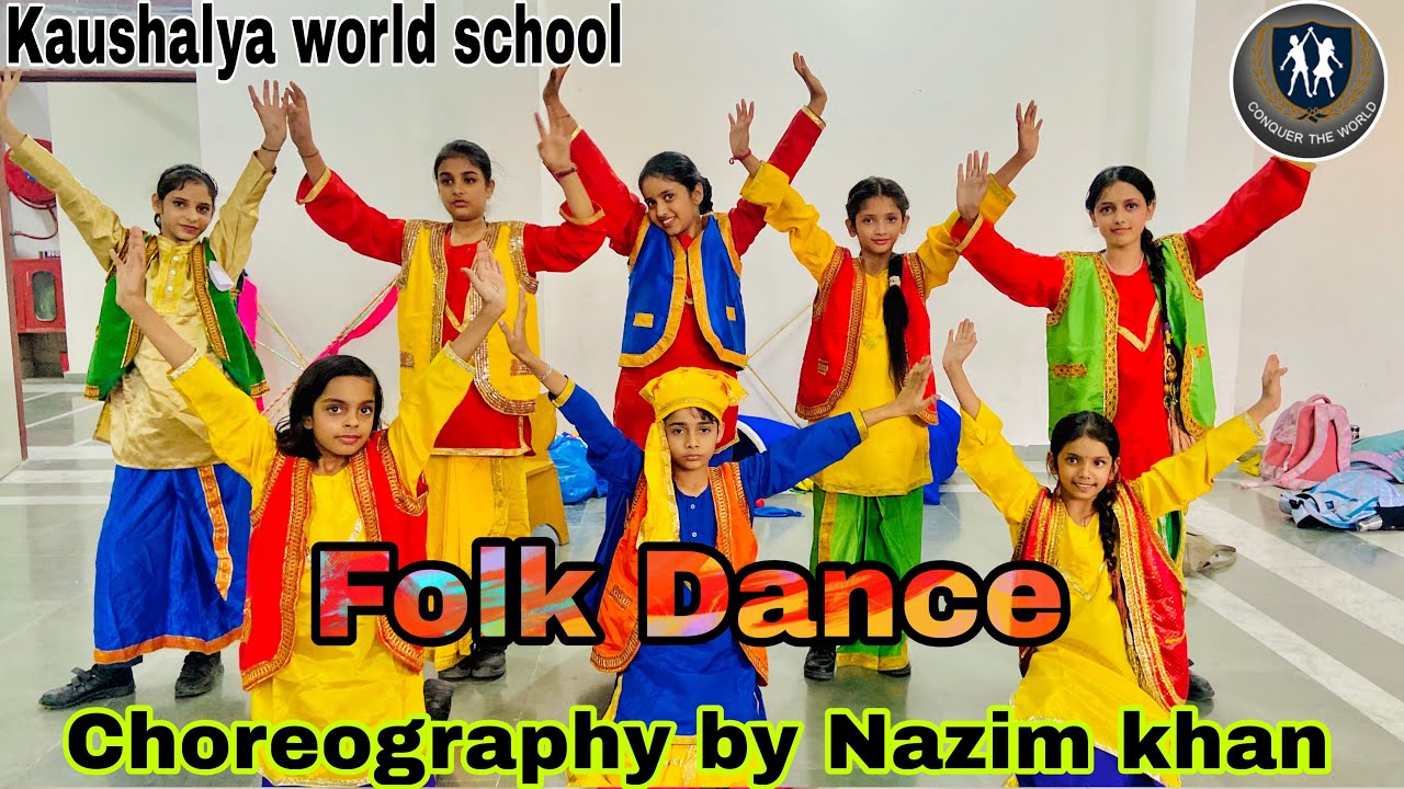 Folk Dance . Presenting Punjab #kws #school #new #dance 