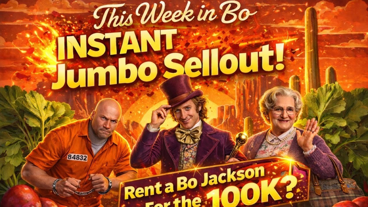 5 Second Jumbo Sell Out!  Rent a Bo For the 100K?  This Week in Bo Is LIVE Every Tuesday 11am EST! 📱
