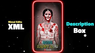 HAPPY HOLI🥳|| HOLI FASTIVAL🎉||HOLI XML FILE🗃️||HOLI XML FILE 2026🫨||NEW TREND XML🔰#holi#holiday #xml screenshot 2