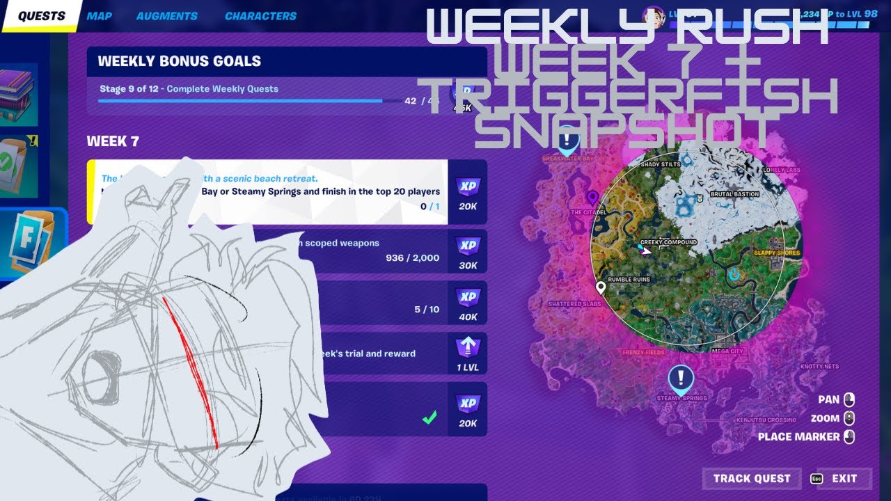 Weekly Rush C4S3 Week 7 + Triggerfish SS | How to complete ALL Weekly ...