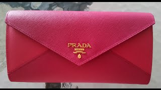 prada envelope wallet size