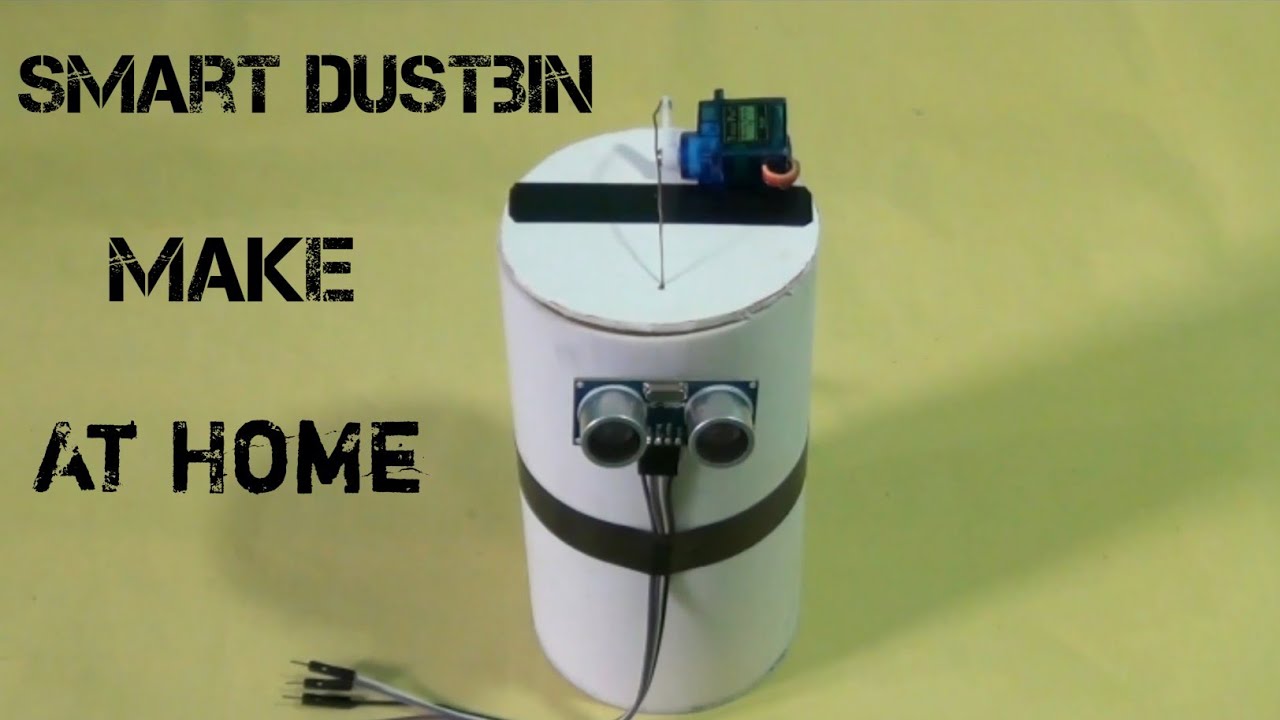 How to make a Smart Dustbin - with arduino || Automatic dustbin DIY ...
