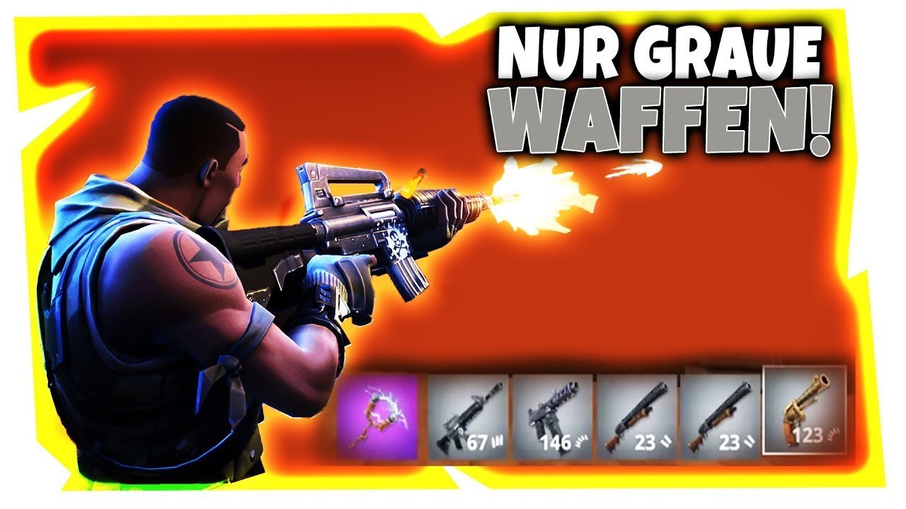 Fortnite nur mit grauen Waffen epischer sieg zu holen? - YouTube