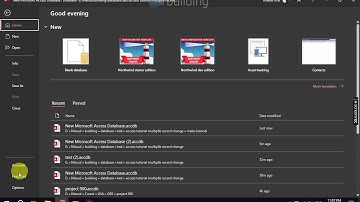 Update multiple records simultaneously in a  form in MS Access -- part 1 create database